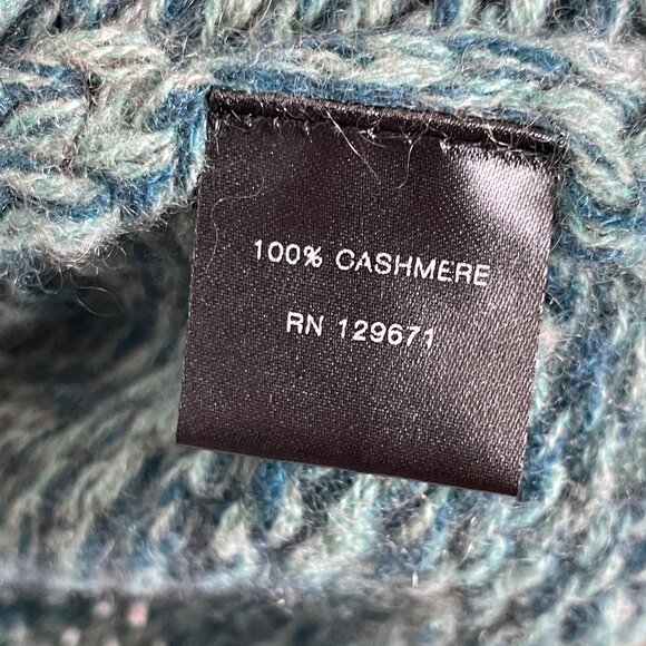 Nakedcashmere Womens Small 100% Cashmere Cable Knit Mock Neck Pullover Sweater - Picture 6 of 11